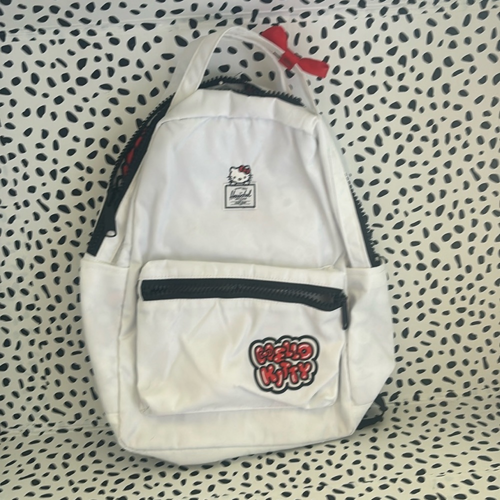 Limited edition Herschel white & red hello kitty backpack